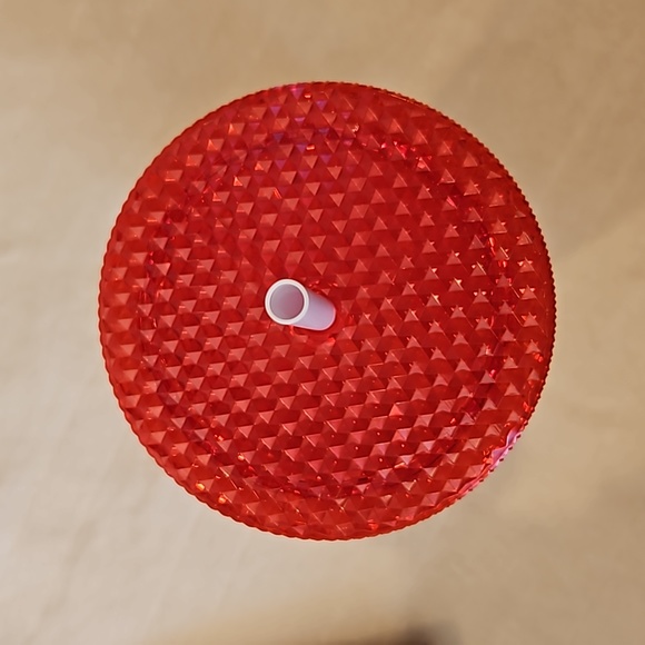 NWT ☕️ Starbucks UW-Wisconsin Madison Venti Studded Red Tumbler Cold Cup (24 oz) - Picture 7 of 8